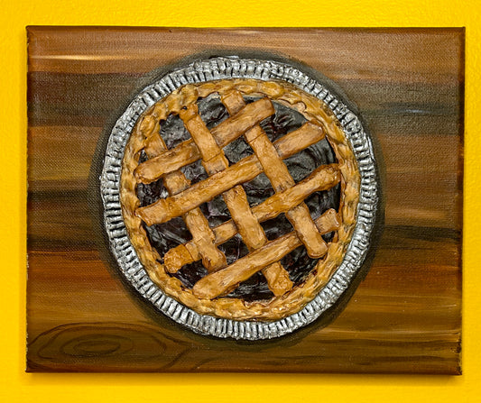 3D Acrylic Painting 8X10: Fruit Pie